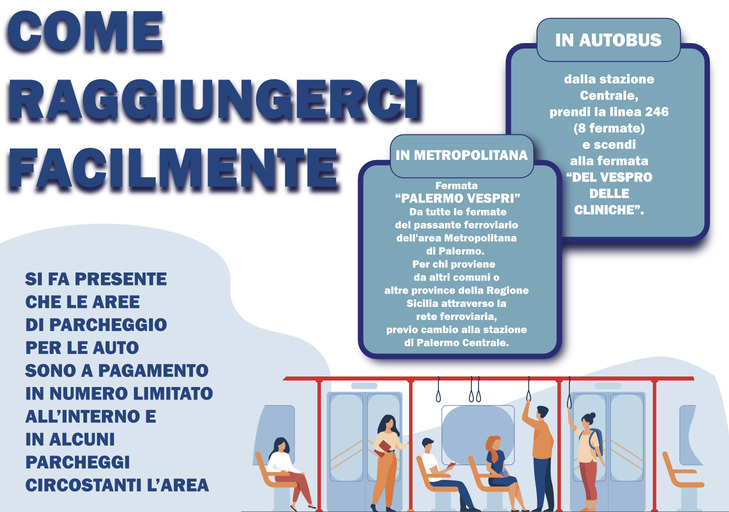 Policlinico Paolo Giaccone Palermo - Come raggiungerci facilmente